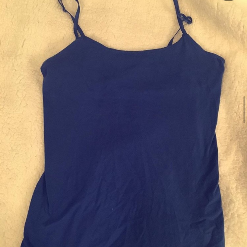 Royal blue shelf cami